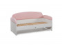 Диван-кровать Urban 160x80 без ящика (Белый) Розовый кварц