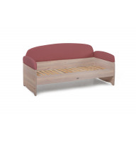Диван-кровать Urban 160x80 без ящика (под дерево Flamingo) Коралл