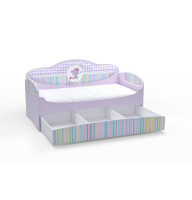 Диван-кровать Mia 160x80 с ящиком Сирень