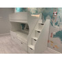 Двухъярусная кровать с лестницей Альфа  купить в Детскиекроватки.рф номер фото 6 