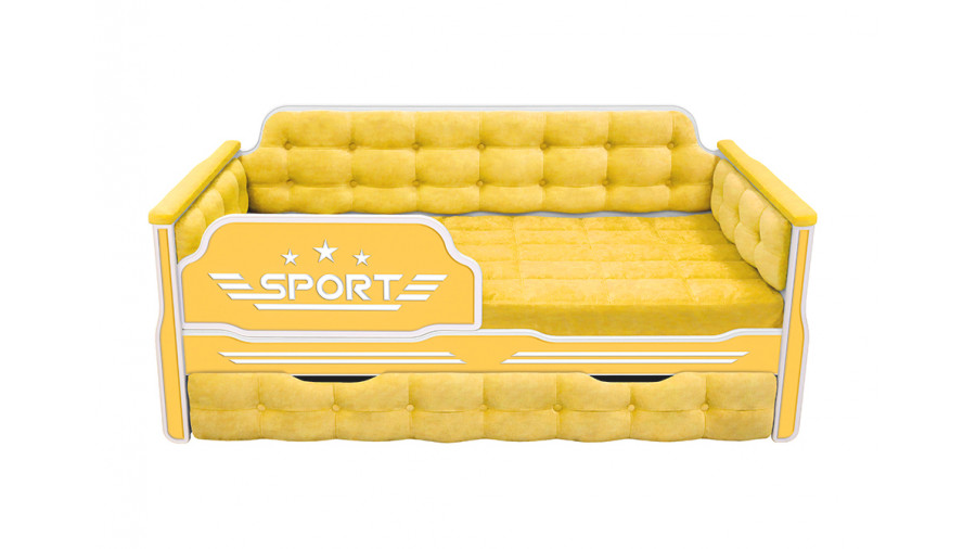 Купить Детская диван кровать мягкая серия Спорт 170x80 с одним ящиком цвет 74  Детская диван кровать мягкая серия Спорт 170x80 с одним ящиком цвет 74 Диван кровати купить в Детскиекроватки.рф