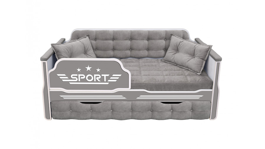Детская диван кровать мягкая серия Спорт 180x80 с одним ящиком цвет 45 Диван кровати купить в Детскиекроватки.рф