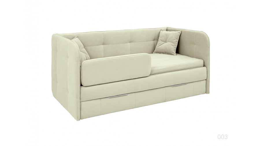 Купить Кровать Бондо 200x90 с двумя спальными местами ткань тедди 003  Кровать Бондо 200x90 с двумя спальными местами ткань тедди 003 Диван кровати купить в Детскиекроватки.рф