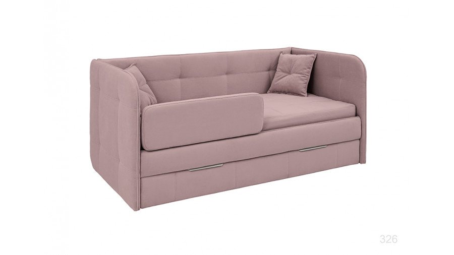 Купить Кровать Бондо 170x80 с двумя спальными местами ткань тедди 326  Кровать Бондо 170x80 с двумя спальными местами ткань тедди 326 Диван кровати купить в Детскиекроватки.рф