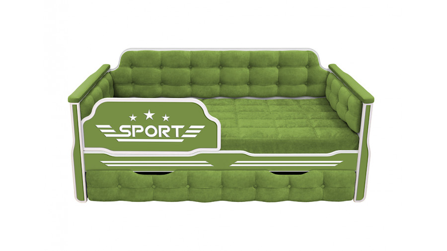 Детская диван кровать мягкая серия Спорт 180x80 с одним ящиком цвет 76 Диван кровати купить в Детскиекроватки.рф