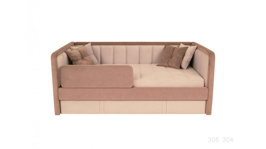 Купить Кровать Дабл 180х80 ткань тедди 305-304  Кровать Дабл 180х80 ткань тедди 305-304 Диван кровати купить в Детскиекроватки.рф