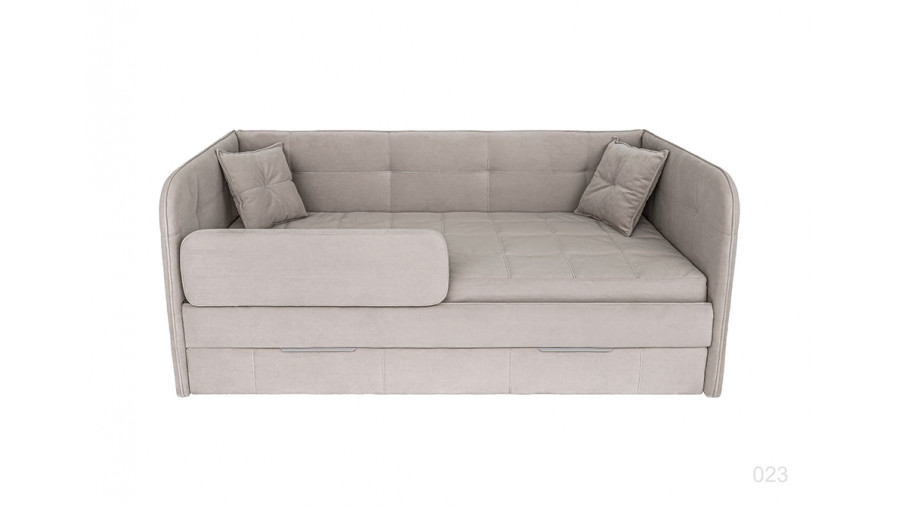 Купить Кровать Бондо 170x80 с ящиком ткань тедди 023  Кровать Бондо 170x80 с ящиком ткань тедди 023 Диван кровати купить в Детскиекроватки.рф