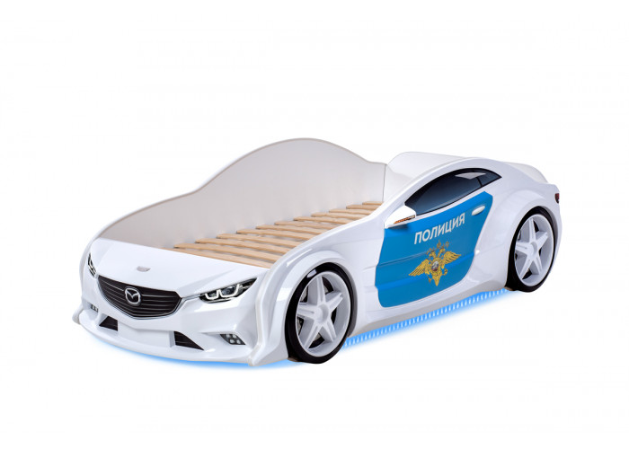 Кровать-машина объемная NEO "Тесла" Синий Кровати-машины купить в Детскиекроватки.рф номер фото 46 