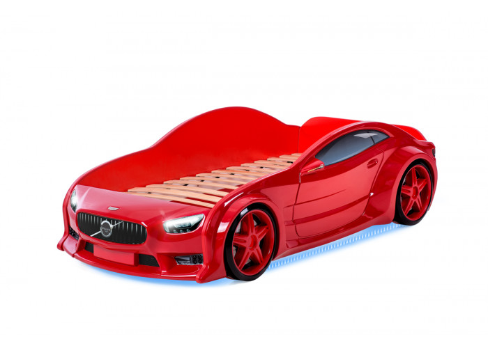 Кровать-машина объемная EVO "Вольво" Красный Кровати машины купить в Детскиекроватки.рф номер фото 11 