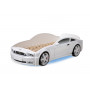 Кровать-машина объемная "Мустанг" 3D белый Кровати машины купить в Детскиекроватки.рф номер фото 3 