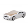Кровать-машина объемная "Мустанг" 3D белый Кровати машины купить в Детскиекроватки.рф номер фото 1 
