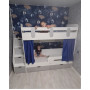 Двухъярусная кровать Юниор 80x180 см, белый-серебро Кровати детские двухярусные купить в Детскиекроватки.рф номер фото 6 