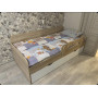 Кровать 190х90 коллекции Юниор-6 (дуб сонома+белый) Односпальные кровати купить в Детскиекроватки.рф номер фото 8 