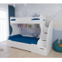 Кровать 3-х ярусная БИГ 120х200 (цвет: белый) правая/левая Трехъярусные кровати купить в Детскиекроватки.рф номер фото 1 
