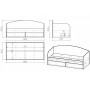 Кровать коллекции Хэппи 180х80 Односпальные кровати купить в Детскиекроватки.рф номер фото 3 
