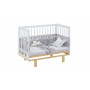 Кроватка детская Polini kids Simple 340, белый- натуральный Детские кровати купить в Детскиекроватки.рф номер фото 12 