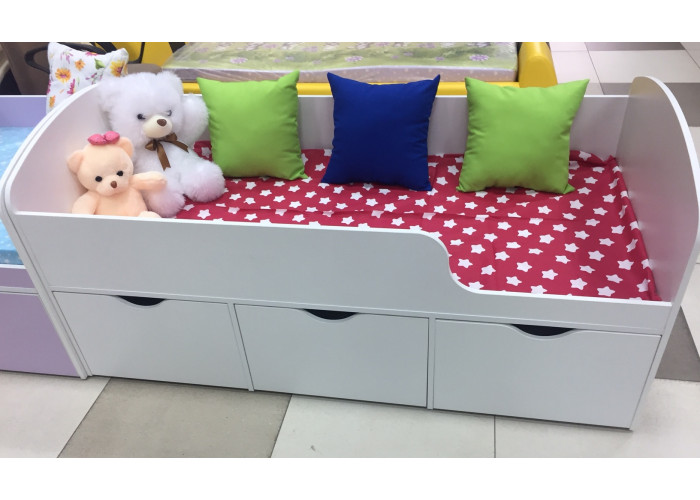 Кровать Малыш 160х80 правая/левая (цвет: белый) Односпальные кровати купить в Детскиекроватки.рф номер фото 9 