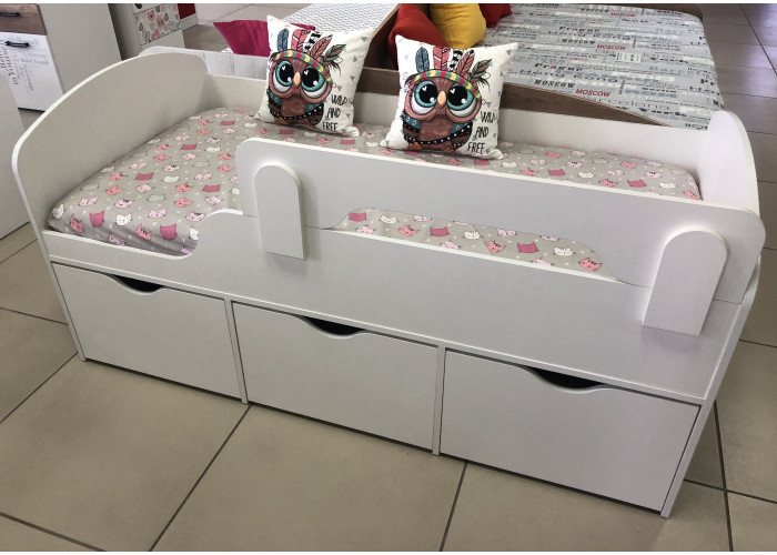 Кровать Малыш 160х80 правая/левая (цвет: белый) Односпальные кровати купить в Детскиекроватки.рф номер фото 5 