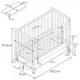 Кроватка детская Фея 204, Милана, натуральный-белый Детские кровати купить в Детскиекроватки.рф номер фото 12 