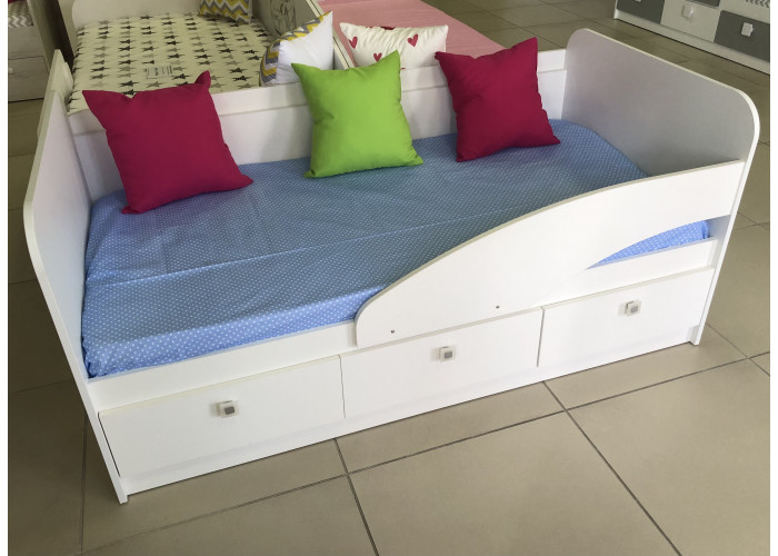 Кровать 160х80 Умка-5 правая/левая (цвет: белый) Односпальные кровати купить в Детскиекроватки.рф номер фото 1 