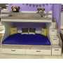 Кровать двухъярусная Гранд бетон пайн / белый Детские кровати купить в Детскиекроватки.рф номер фото 4 