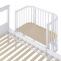 Кроватка детская приставная Polini kids Simple 105, белый Детские кровати купить в Детскиекроватки.рф номер фото 2 