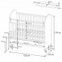 Кроватка детская Фея 701 Слоник, белый Детские кровати купить в Детскиекроватки.рф номер фото 3 
