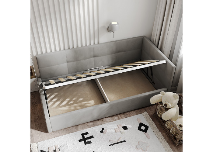 Кровать Меркурий-1 Серый 80х200 Односпальные кровати купить в Детскиекроватки.рф номер фото 5 