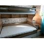 Кровать 3-х ярусная БИГ 120х200 (дуб каньон+белый) правая/левая Трехъярусные кровати купить в Детскиекроватки.рф номер фото 8 