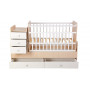 Кроватка-трансформер детская Фея 1100 дуб пастельный-белый Детские кровати купить в Детскиекроватки.рф номер фото 4 