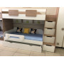 Кровать-чердак Мозаика+кровать Двушка (левая) Вяз швейцарский 190х90  купить в Детскиекроватки.рф номер фото 4 
