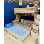 Двухъярусная кровать Биг 120x200 см, дуб каньон-белый Кровати детские двухярусные купить в Детскиекроватки.рф номер фото 6 