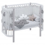 Кроватка детская Polini kids Simple 350, белый-серый Детские кровати купить в Детскиекроватки.рф номер фото 2 