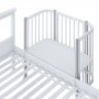Кроватка-трансформер детская приставная Polini kids Simple 120, белый-серый Детские кровати купить в Детскиекроватки.рф номер фото 9 