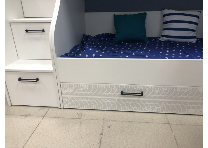 
            Двухъярусная кровать Престиж (правая) 190х90 
                    