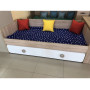 Кровать 190х90 коллекции Юниор 6.1 (дуб сонома+белый) Односпальные кровати купить в Детскиекроватки.рф номер фото 8 