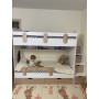 Двухъярусная кровать Юниор 80x180 см, белый-дуб сонома Кровати детские двухярусные купить в Детскиекроватки.рф номер фото 11 