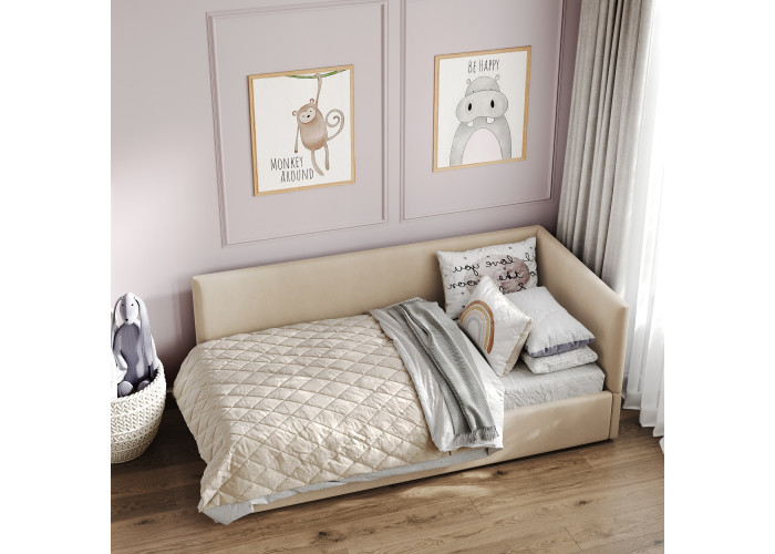 Кровать Меркурий-2 Бежевый 90х200 Односпальные кровати купить в Детскиекроватки.рф номер фото 1 