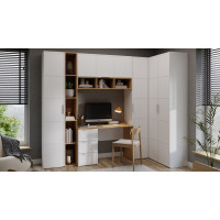 Набор детской мебели «Стелла» №1 Белый холст, Белый Жемчуг, Яблоня Беллуно