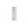 Шкаф угловой (366) с 1 дверью со стеклом «Порто» Белый Жемчуг/Стекло сатин белое Шкафы и пеналы купить в Детскиекроватки.рф номер фото 3 