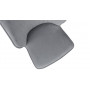 Стул поворотный «Крис» Черный муар, Микровелюр BRENDY Grey