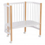 Кроватка-трансформер детская приставная Polini kids Simple 120, белый-бук Детские кровати купить в Детскиекроватки.рф номер фото 4 