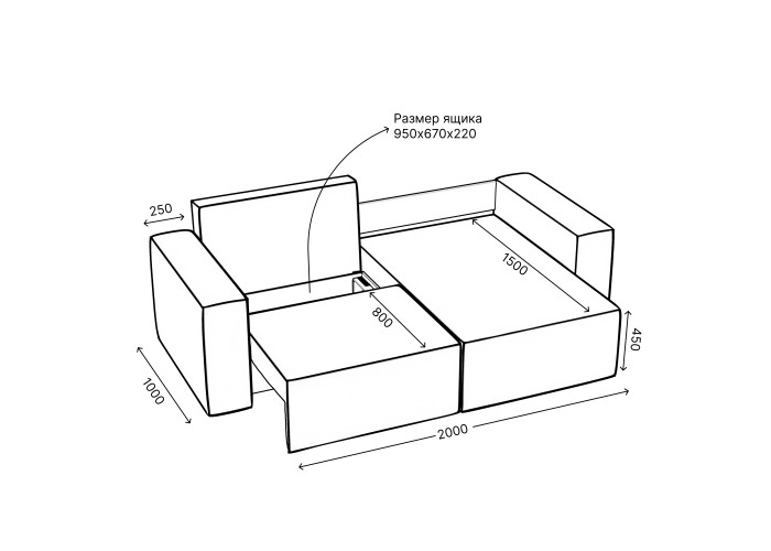 Диван Лофт угловой Серый Диваны и кресла-кровати купить в Детскиекроватки.рф номер фото 7 