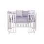 Круглая/овальная кроватка-трансформер Polini Kids Simple 930, белый Детские кровати купить в Детскиекроватки.рф номер фото 11 