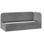 Кровать с мягкой обивкой (900) «Молли» Тип 1 Микровелюр Scandi Graphite 22 Односпальные кровати купить в Детскиекроватки.рф номер фото 2 