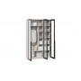 Шкаф для одежды (580) с 3 стеклянными дверями Кашемир матовый, Графит, Стекло сатин черное Шкафы и пеналы купить в Детскиекроватки.рф номер фото 2 