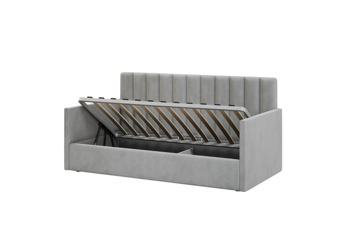 Кровать односпальная Меркурий-4 Светло-серый 80х200 Односпальные кровати купить в Детскиекроватки.рф номер фото 4 