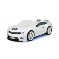 Кровать-машинка объемная (3d) EVO "Camaro" белый