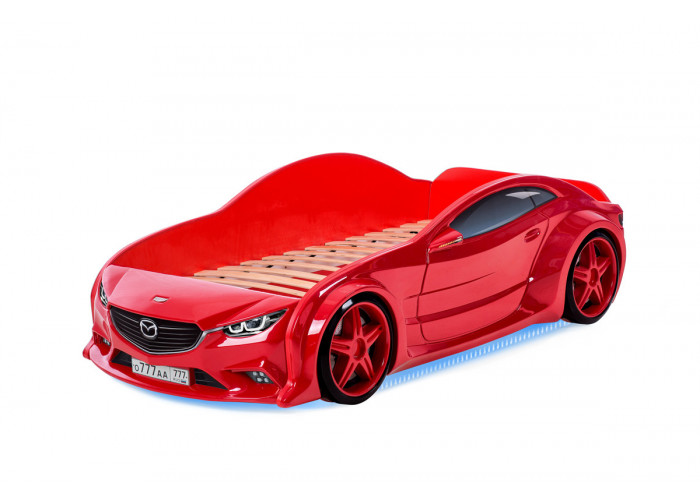 Кровать-машина объемная EVO "Мазда" Красный Кровати машины купить в Детскиекроватки.рф номер фото 3 