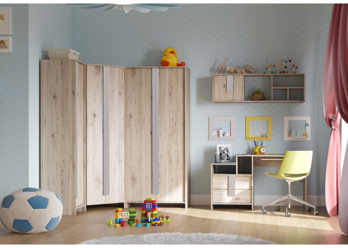Мебель для детской комнаты Скаут Светло-серый софт Модульная детская мебель купить в Детскиекроватки.рф номер фото 2 